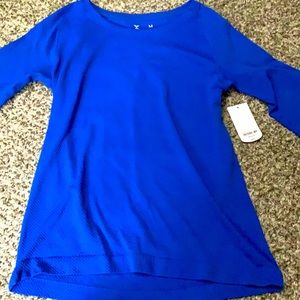 Royal Blue Xersion Athletic Long Sleeve Top Medium